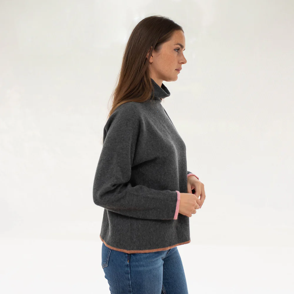 Ash Grey Pure Cashmere Jumper - Image 4