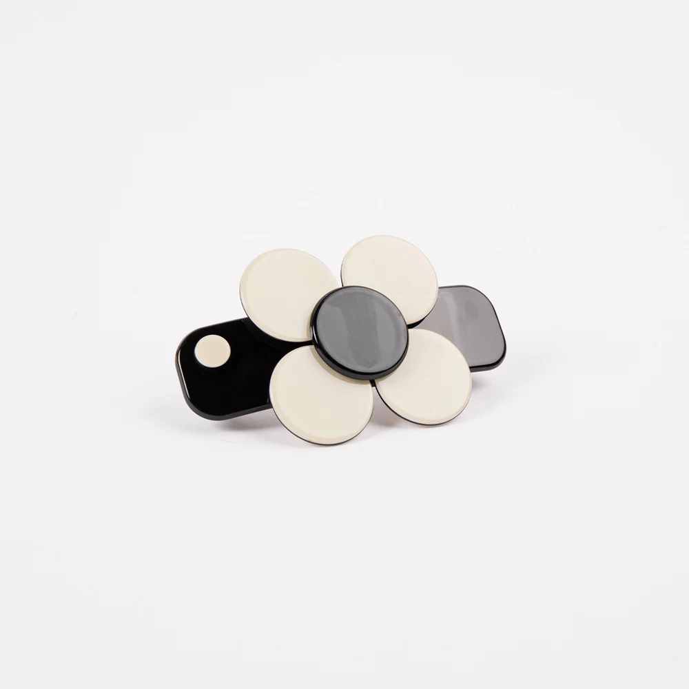 Black/Cream Florence Hair Clip - Image 3