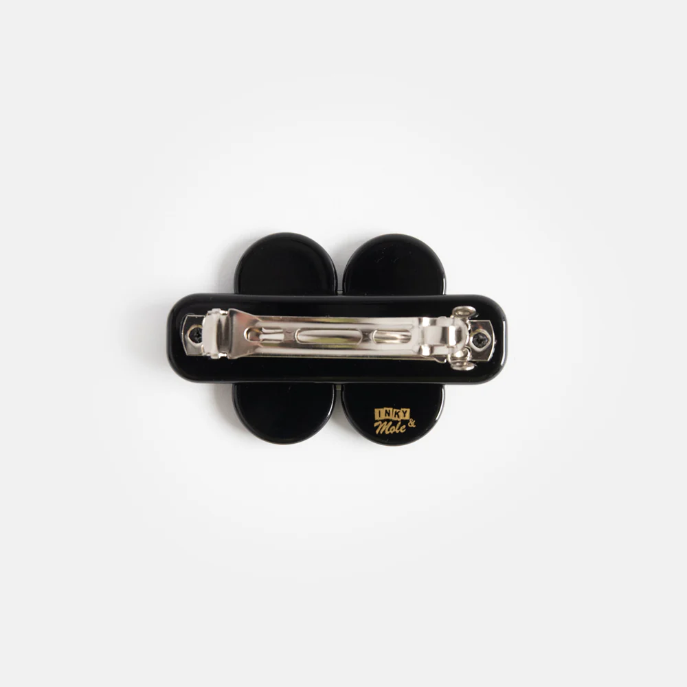 Black Florence Mini Hair Clip - Image 2