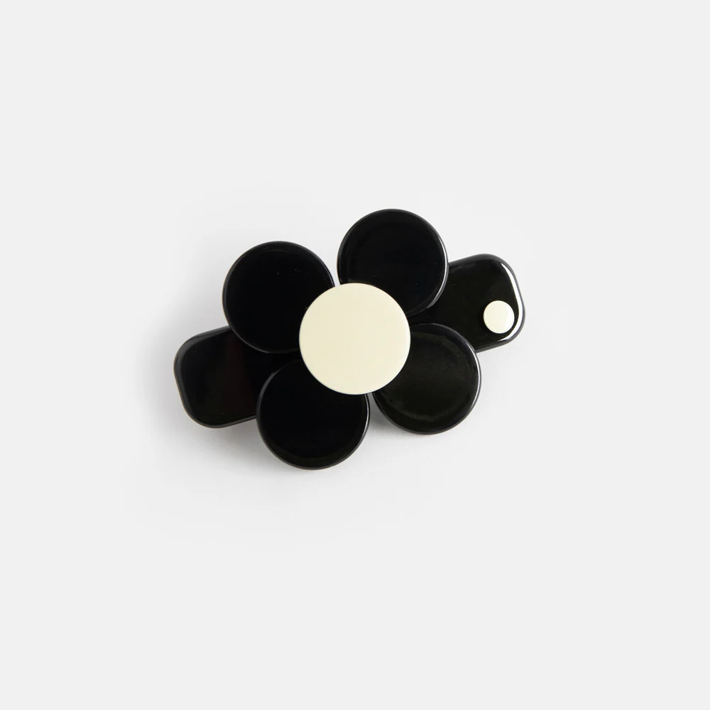 Black Florence Mini Hair Clip - Image 3