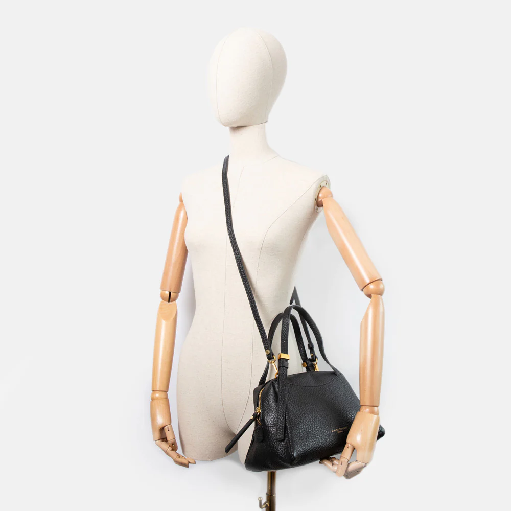 Black Leather Dea Crossbody Bag - Image 4
