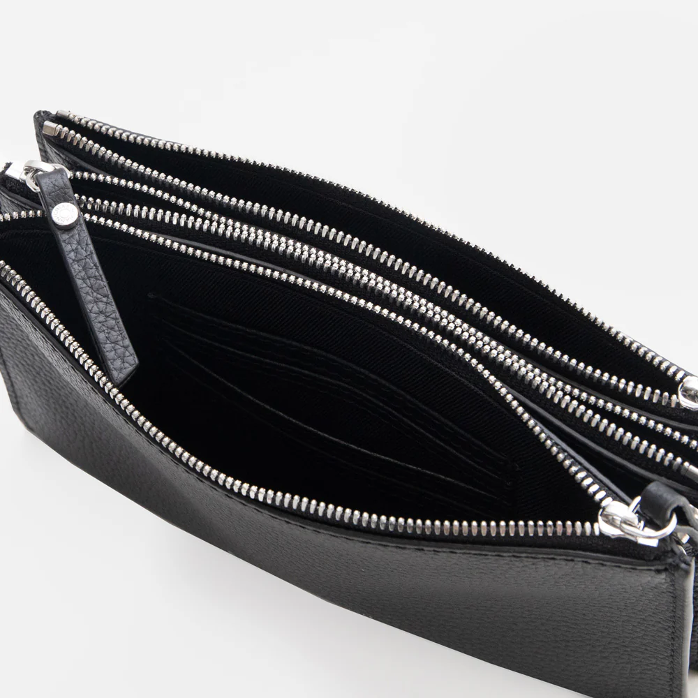 Black Leather Lucille Crossbody Bag - Image 2