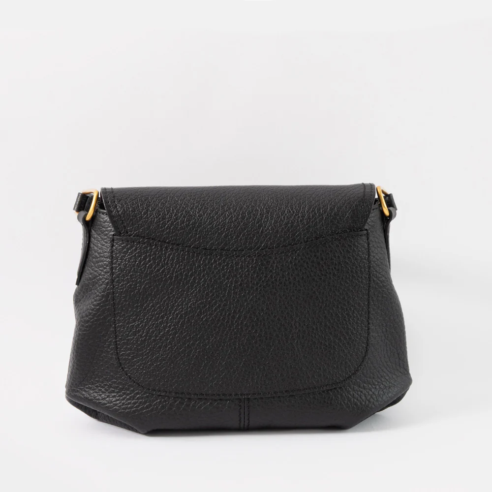 Black Leather Natasha Handbag - Image 3