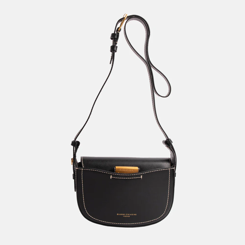 Black Leather Sandy Crossbody Bag - Image 4