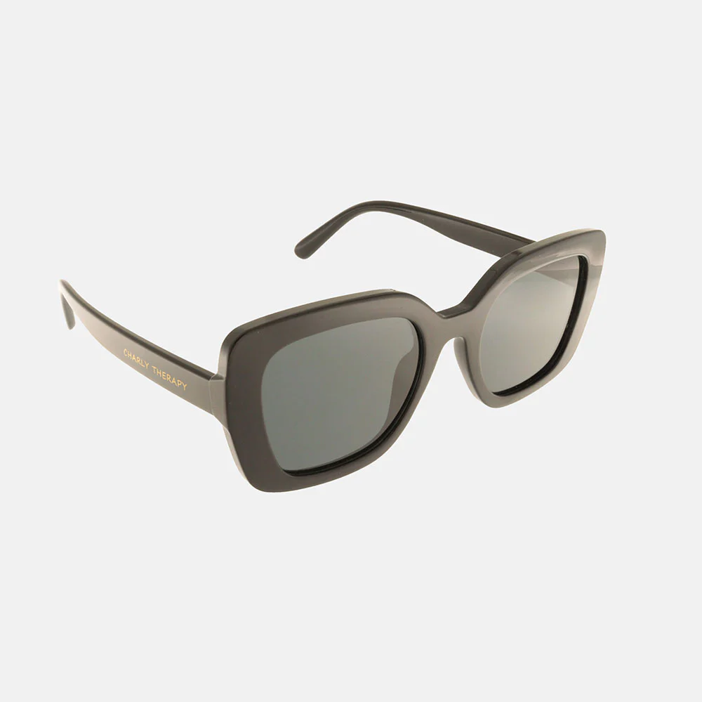 Black Ophelia Square Sunglasses - Image 2
