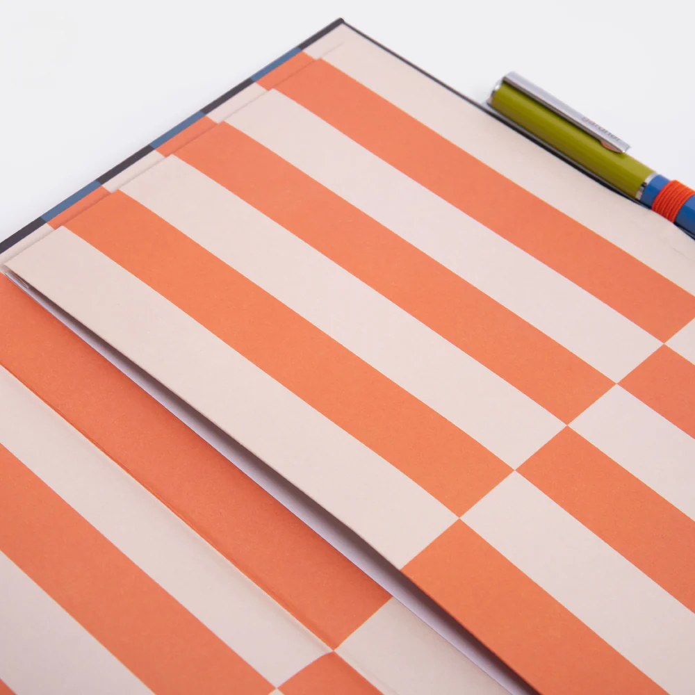Block Stripe Casebound Notebook & Pen Set - Image 6