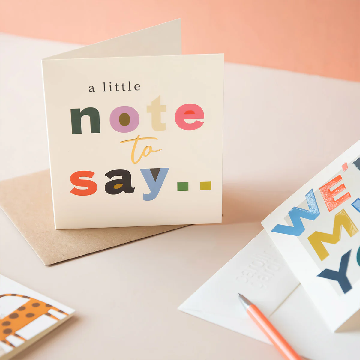 Bold Text A Little Note To Say Everyday Card - Image 2