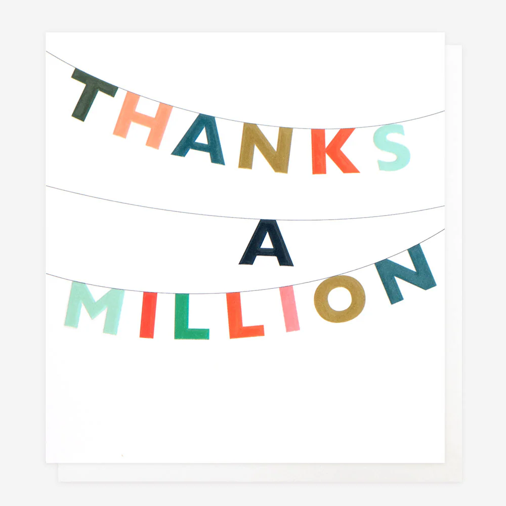 Colourful Bunting Thank You Card