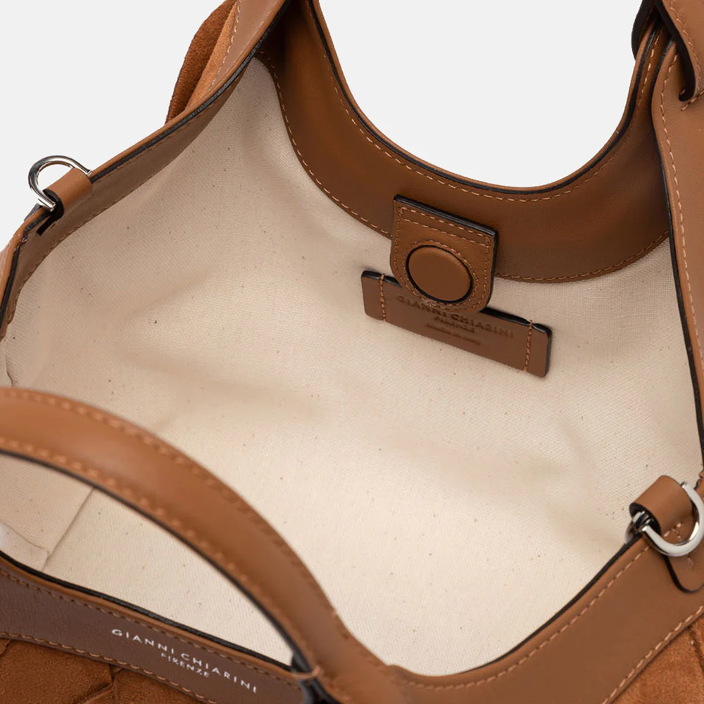 Caramel Woven Chamois Dua Tote Bag - Image 2