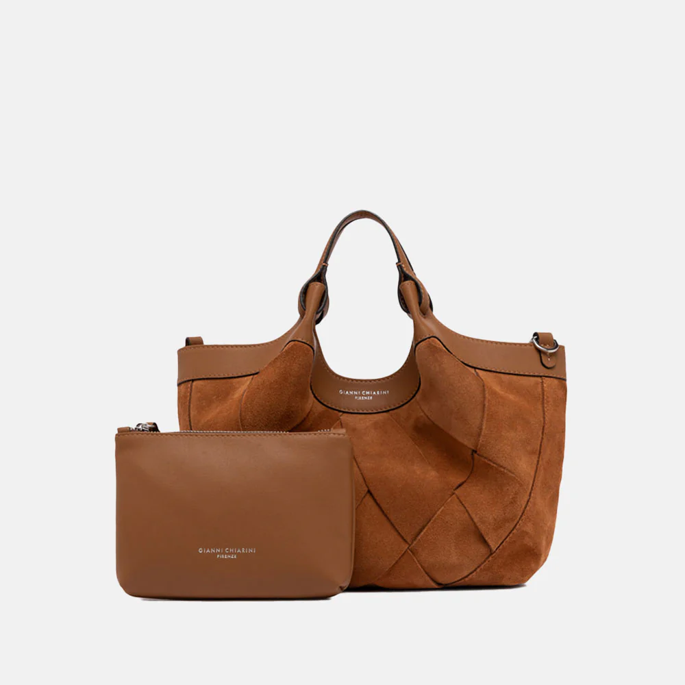 Caramel Woven Chamois Dua Tote Bag - Image 5