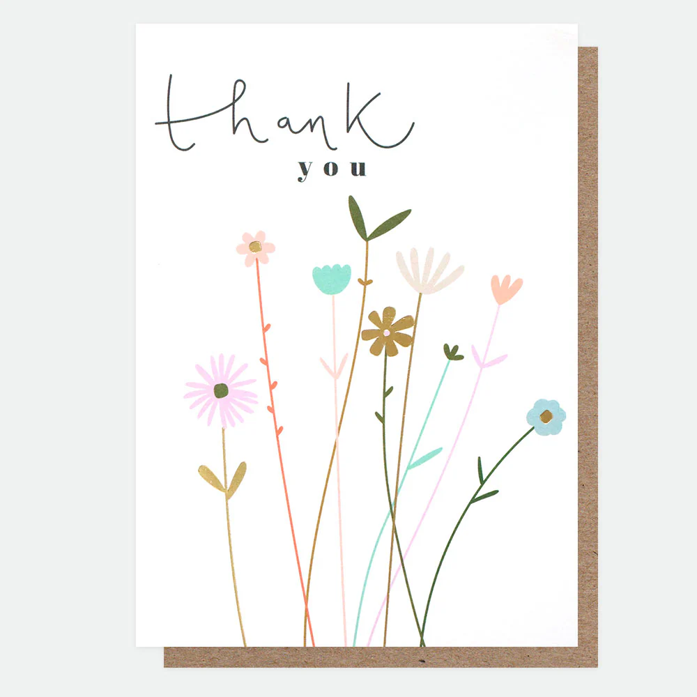 Fleur Thank You Card