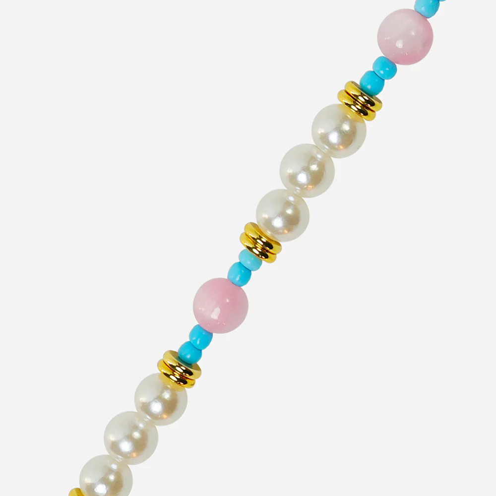Freida Pink Pearl Phone Chain - Image 2