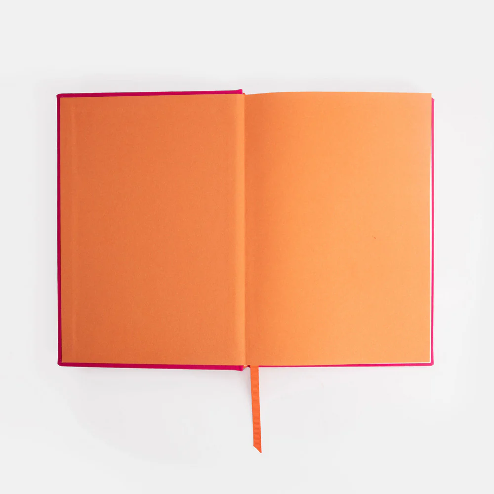 Fuchsia Pink Heart A5 Hardback Notebook - Image 2