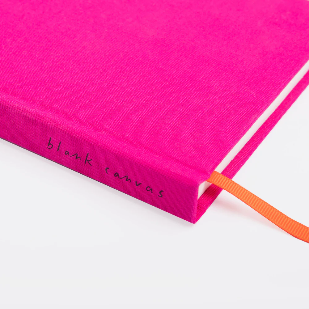 Fuchsia Pink Heart A5 Hardback Notebook - Image 3