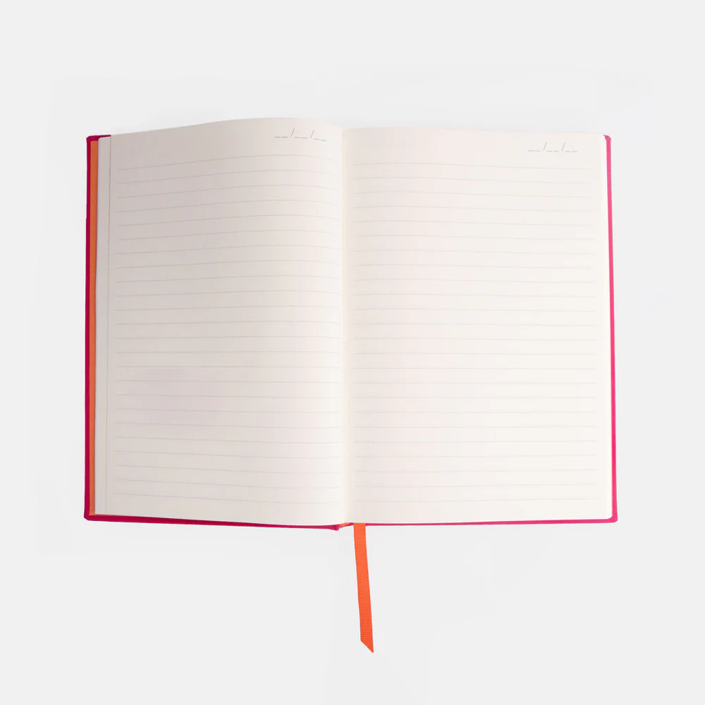Fuchsia Pink Heart A5 Hardback Notebook - Image 4
