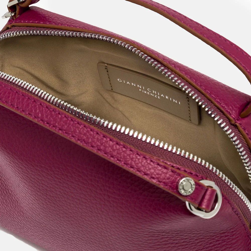 Fuchsia Pink Leather Small Alifa Bag - Image 2