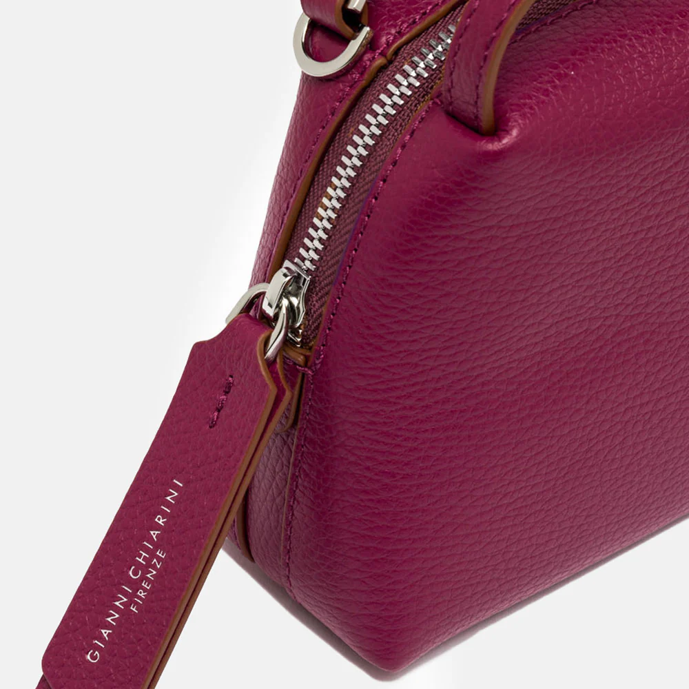 Fuchsia Pink Leather Small Alifa Bag - Image 3