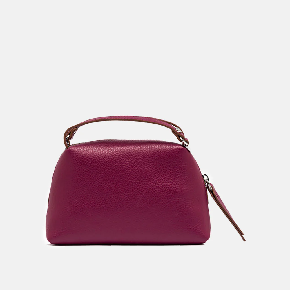 Fuchsia Pink Leather Small Alifa Bag - Image 4