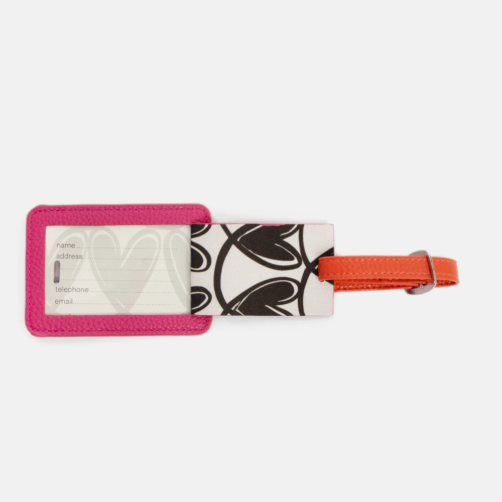 Fuchsia Pink Luggage Tag - Image 2
