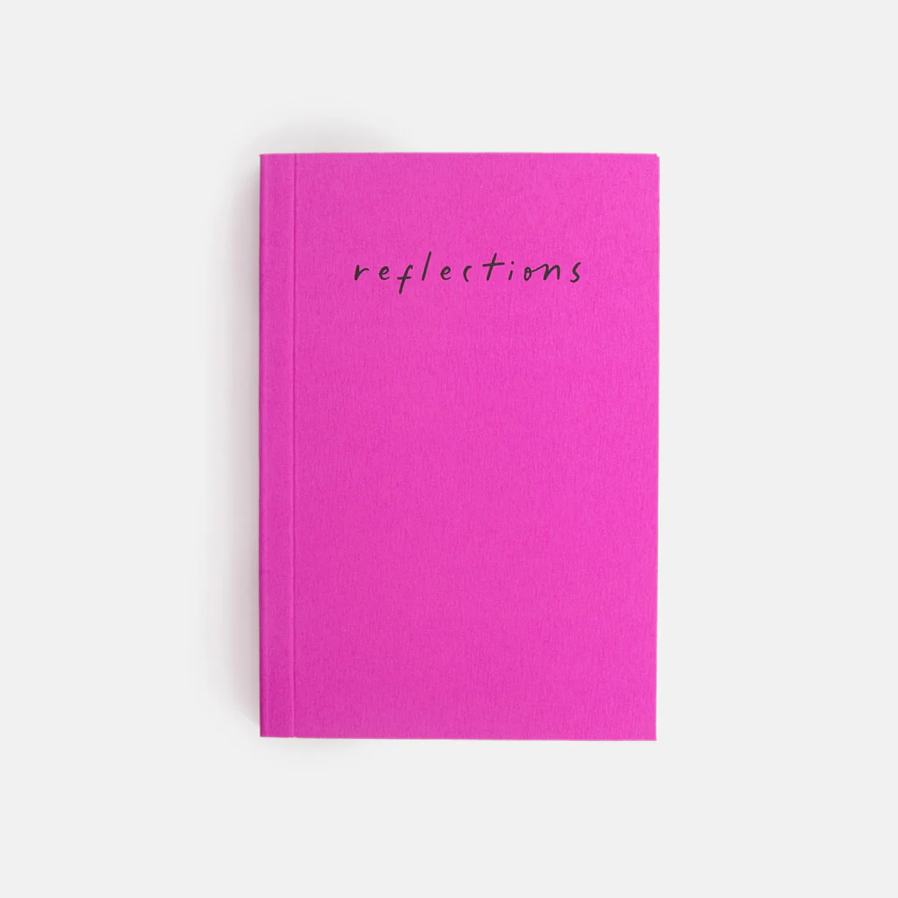 Fuchsia Pink 'Reflections' A6 Softback Notebook - Image 5