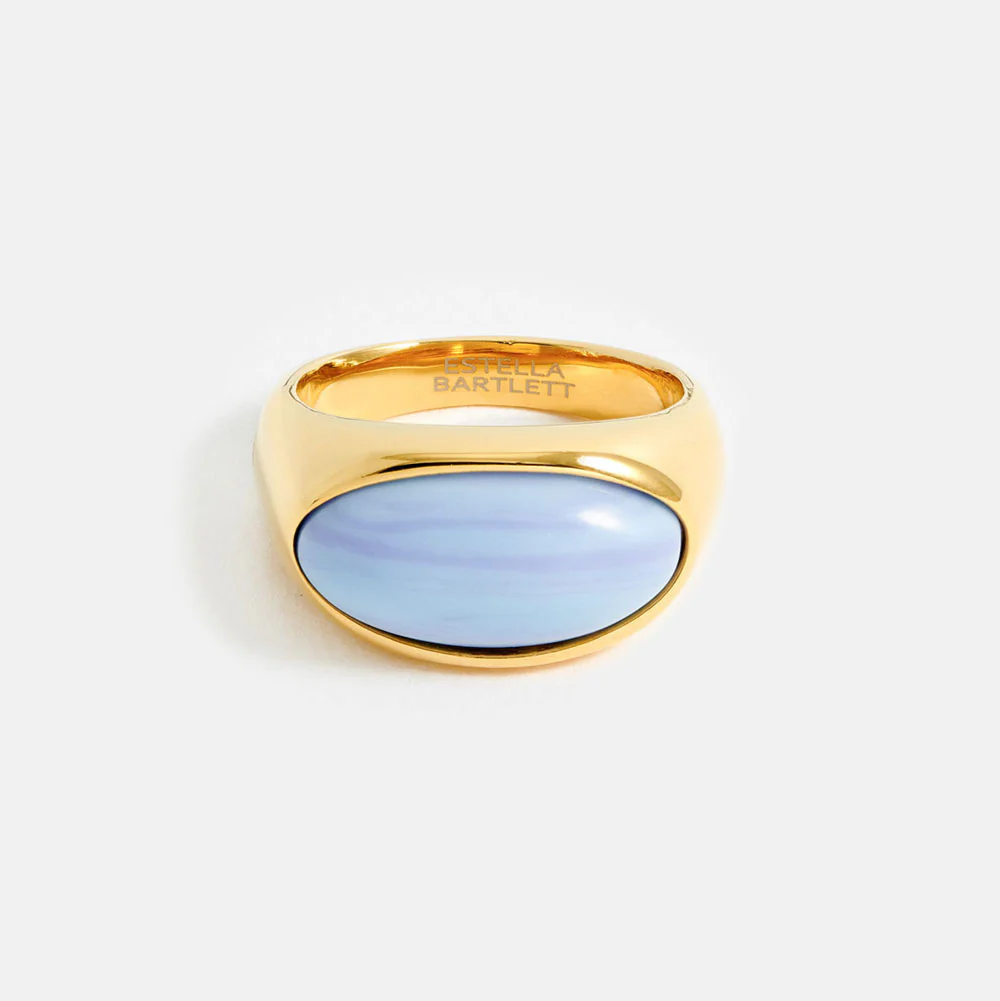 Gold & Blue Quartz Ring - Image 2