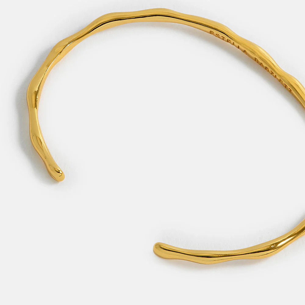 Gold Open Molton Bangle - Image 2
