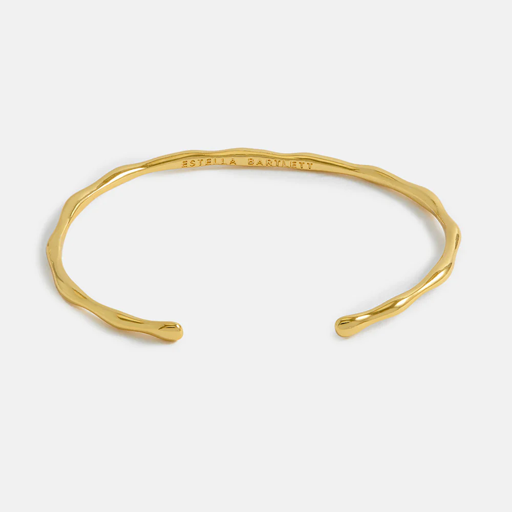 Gold Open Molton Bangle - Image 3