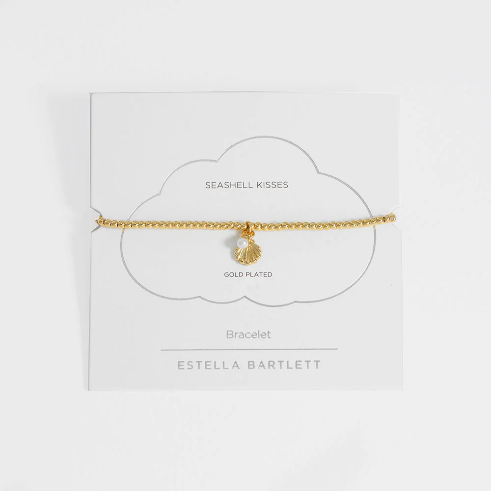 Gold & Pearl Seashell Bracelet - Image 3