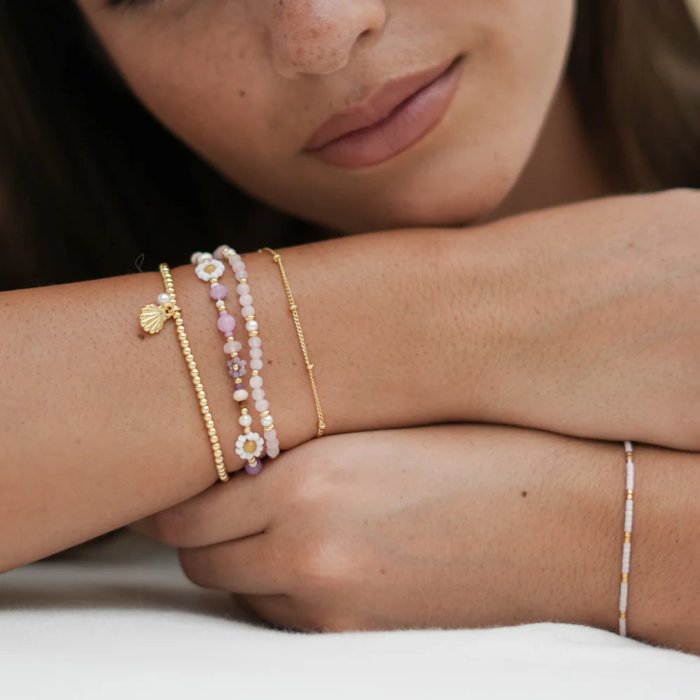 Gold & Pearl Seashell Bracelet - Image 4
