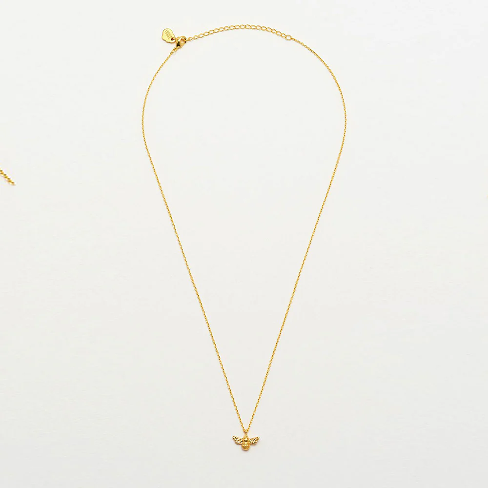 Gold Plated Bee Necklace - Image 2
