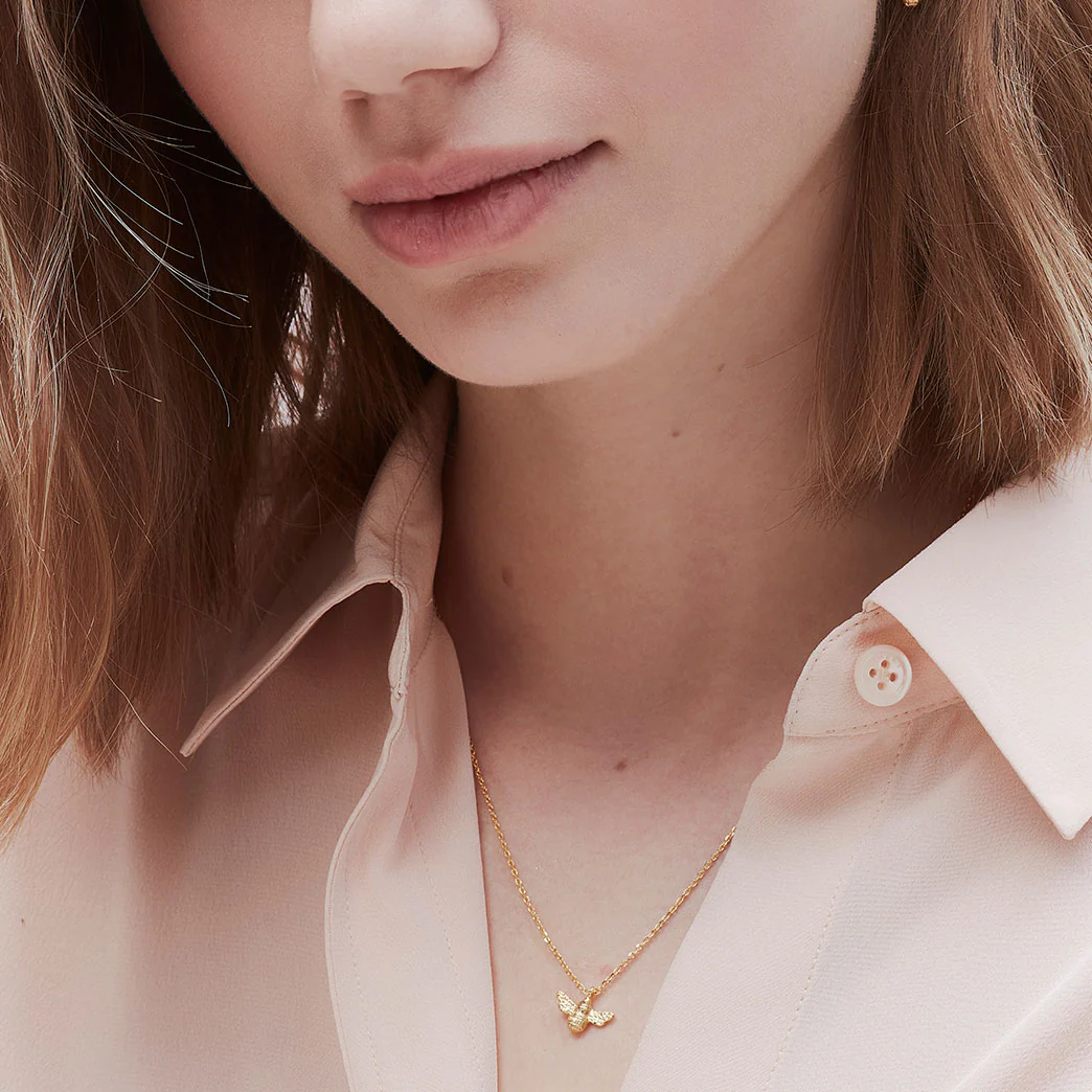 Gold Plated Bee Necklace - Image 3