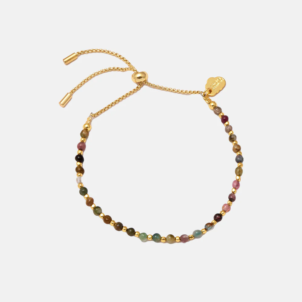 Gold Plated Tourmaline Amelia Bracelet - Image 2