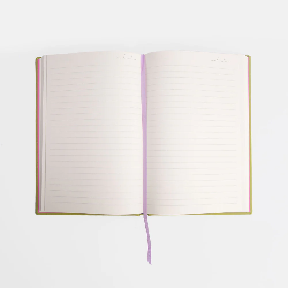 Green Flower A5 Hardback Notebook - Image 4