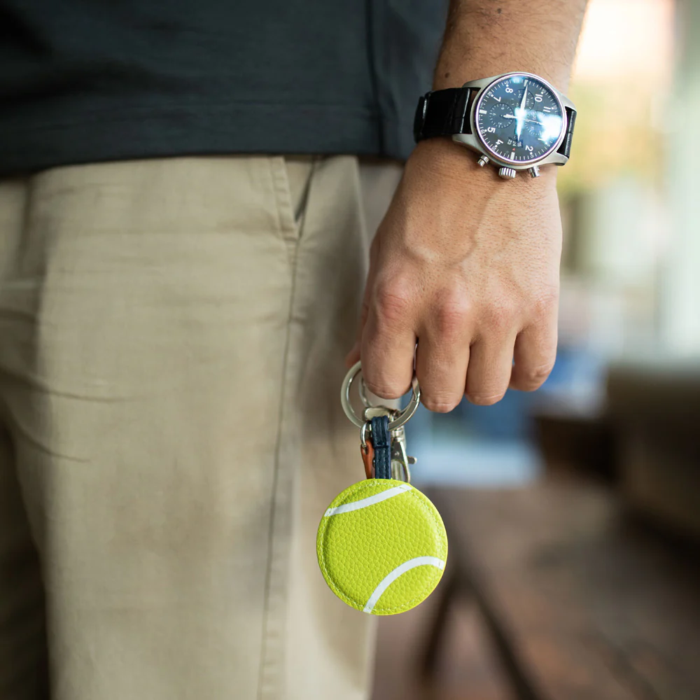 Green Tennis Ball Keyring - Image 2