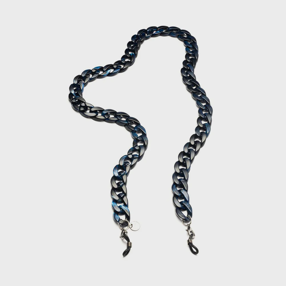 Indigo Marble Glasses Chain