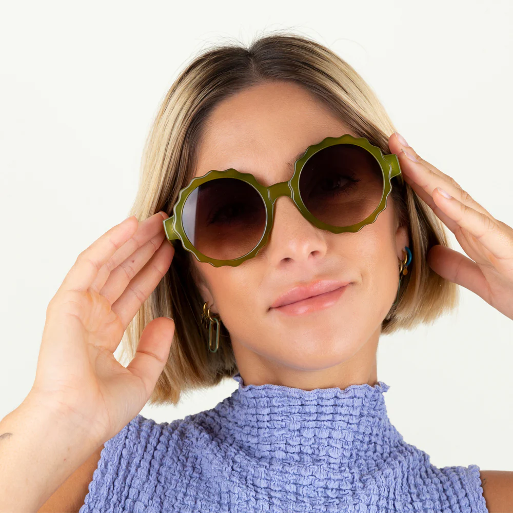 Kiwi Green Emma Sunglasses - Image 2