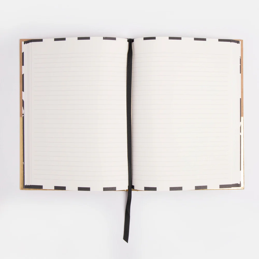 Kraft/Gold Slim Hardback Notebook - Image 5