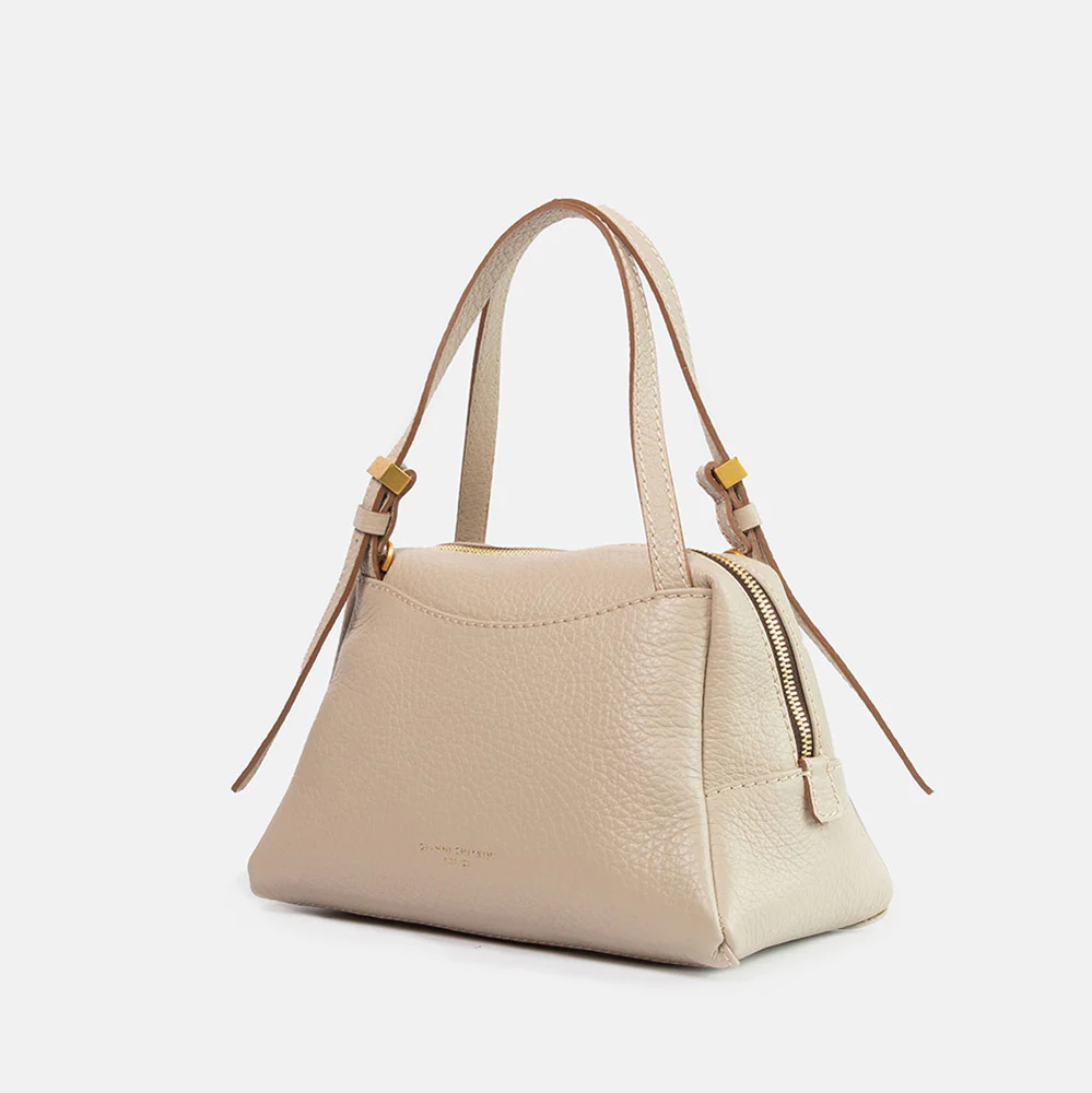 Lamb Grey Leather Dea Crossbody Bag - Image 2
