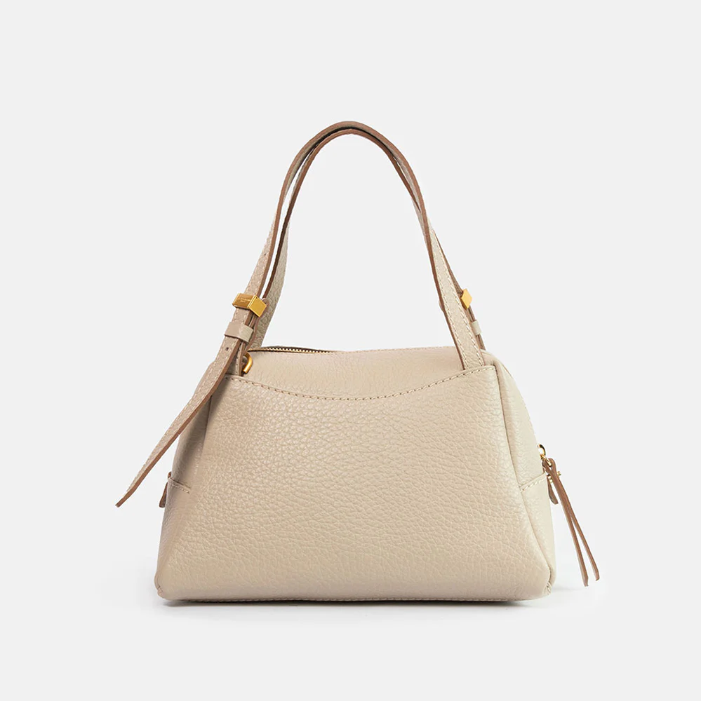 Lamb Grey Leather Dea Crossbody Bag - Image 4