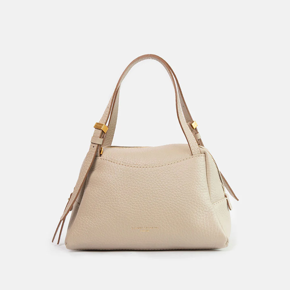 Lamb Grey Leather Dea Crossbody Bag - Image 5