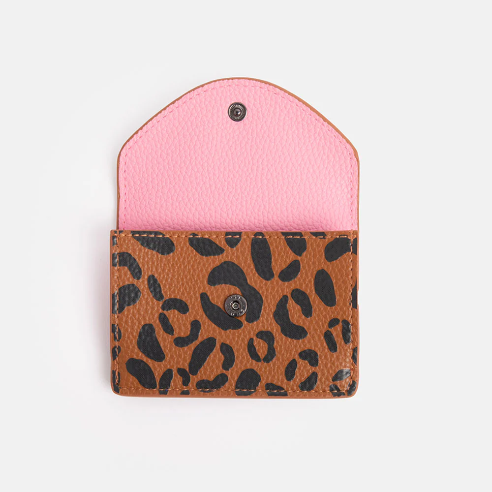 Leopard Print Card Holder Purse - Image 3