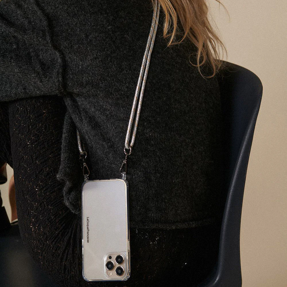 Liam Silver/Gold Adjustable Cord Phone Strap - Image 3