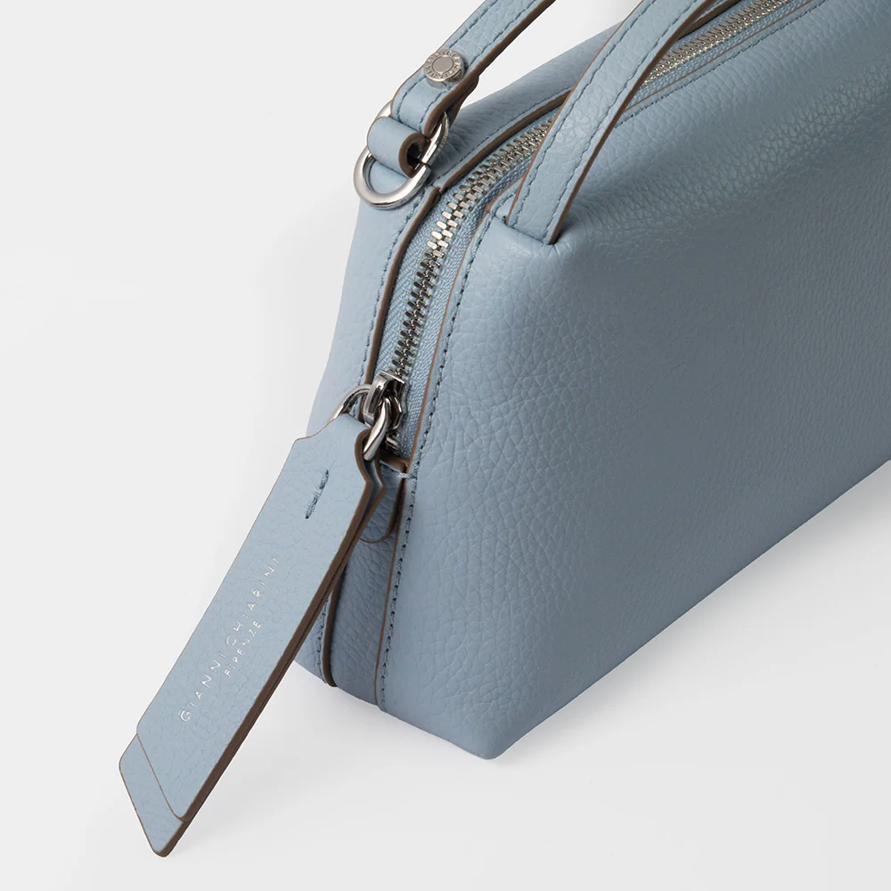 Light Blue Leather Small Alifa Bag - Image 3