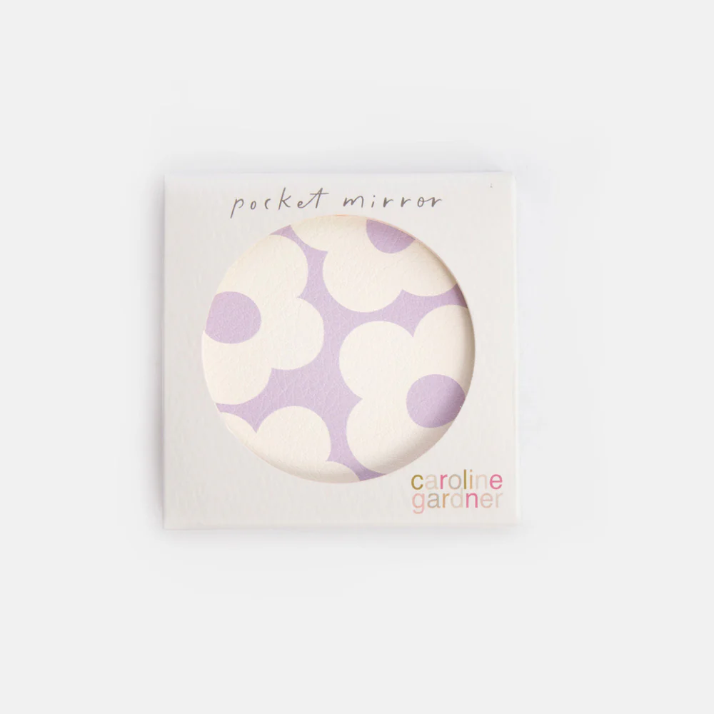 Lilac Flower Round Pocket Mirror - Image 2