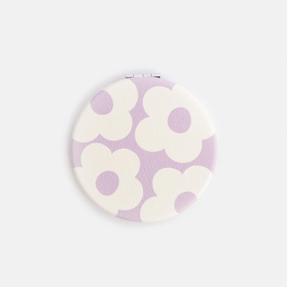 Lilac Flower Round Pocket Mirror - Image 3
