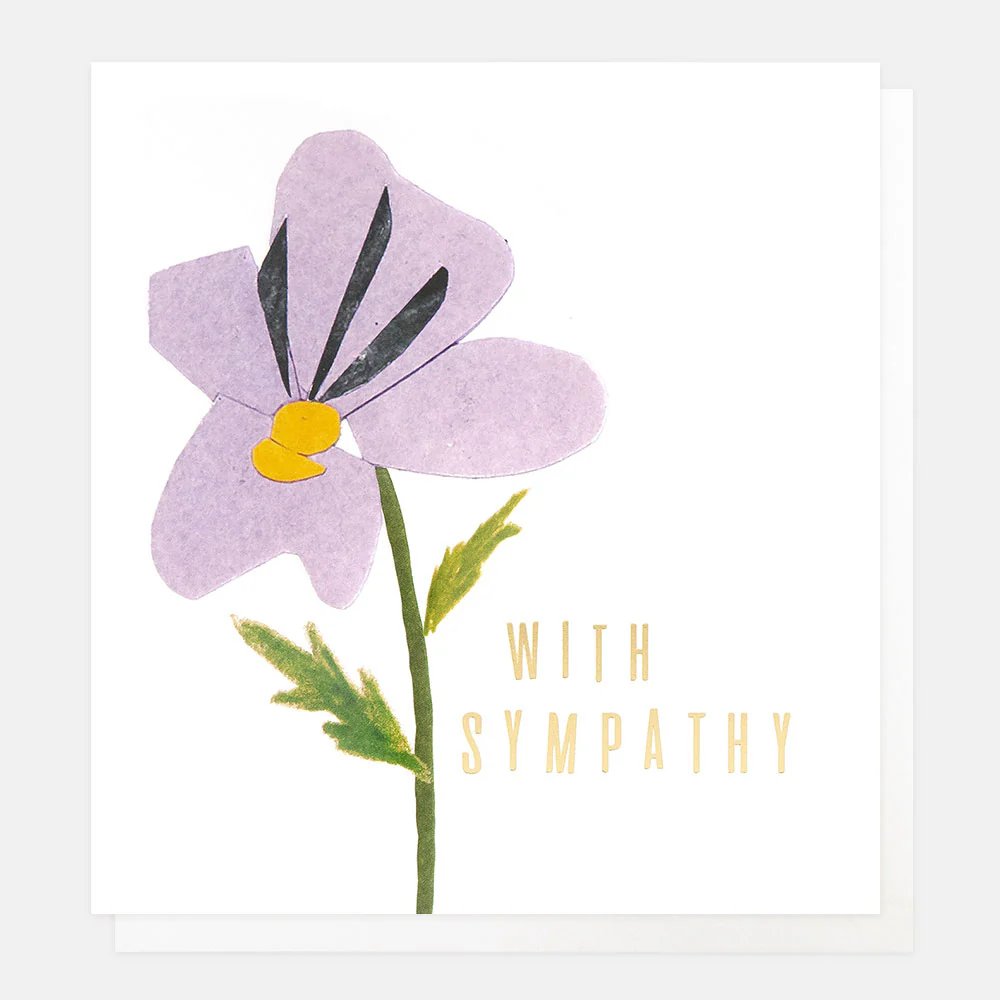 Lilac Flower Sympathy Card