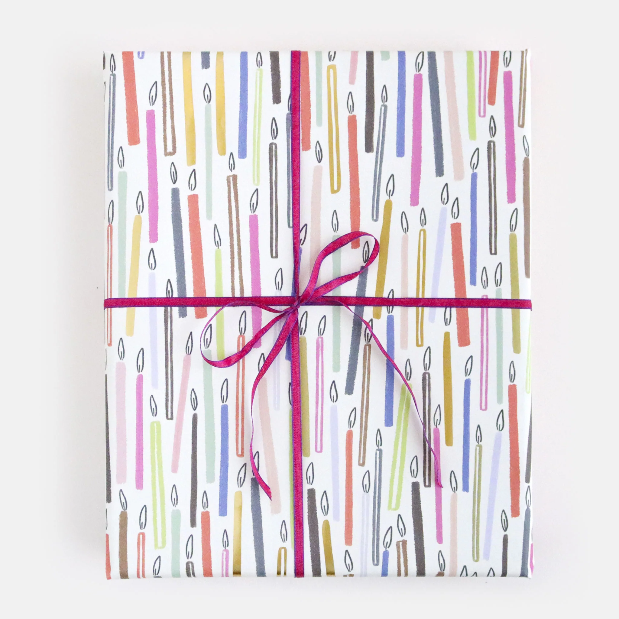 Lovely Multi Candles Wrapping Paper