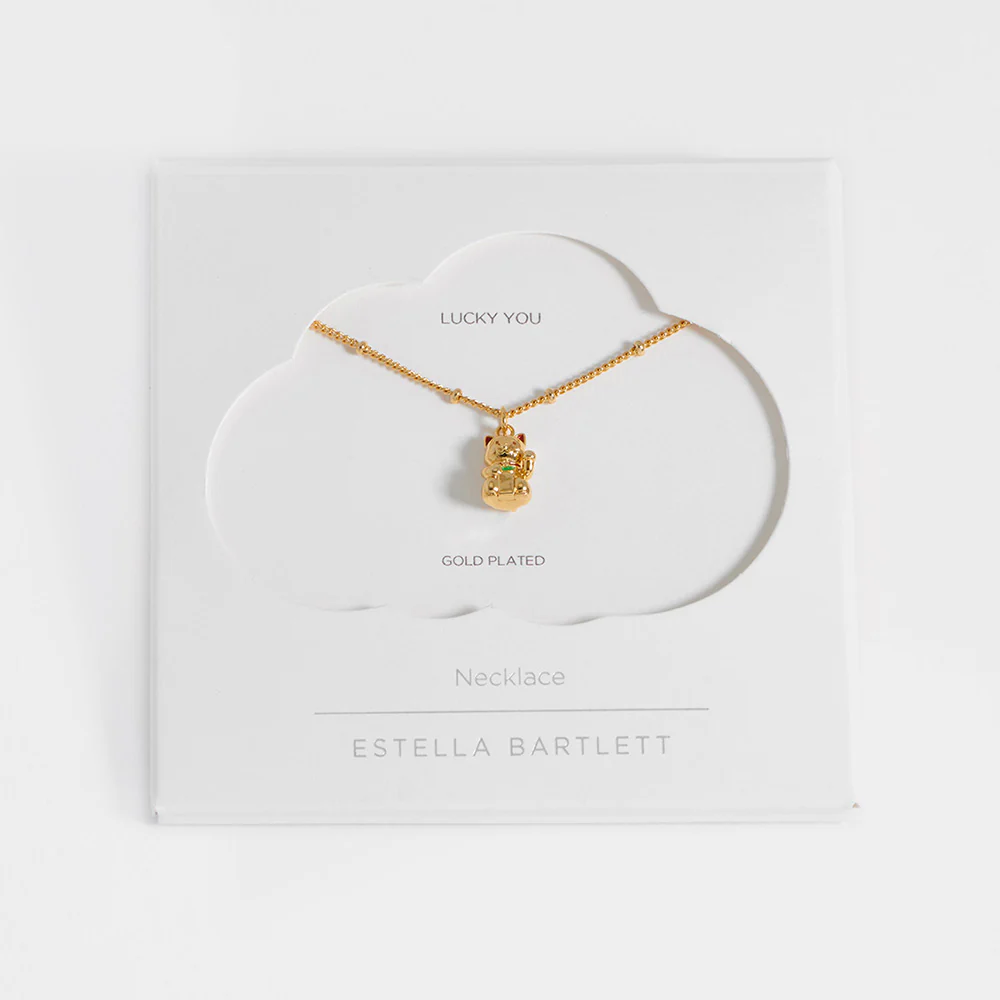 Gold Lucky Cat Necklace - Image 3