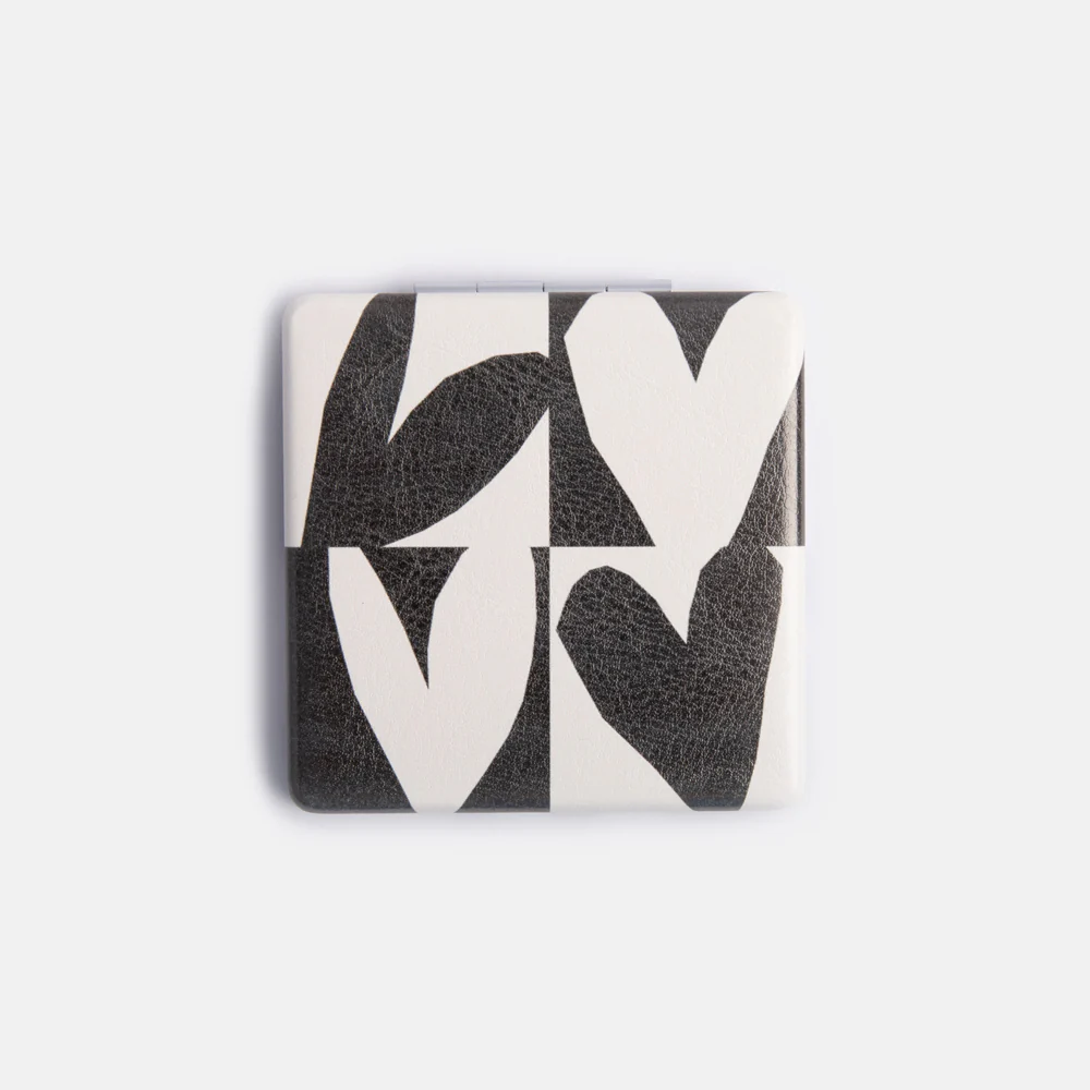 Mono Checkmate Square Pocket Mirror - Image 2