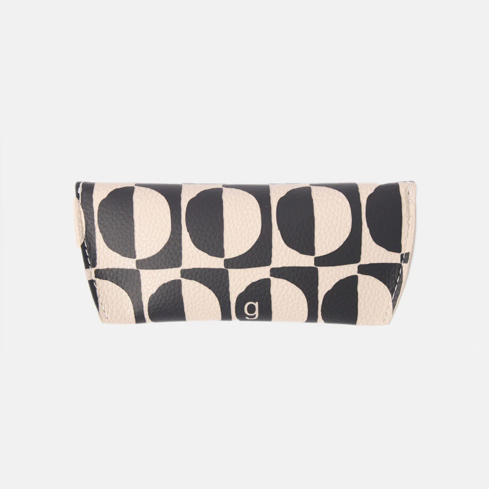 Mono Geo Circles Flap Glasses Case - Image 3